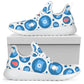 White Mesh Nurse Sneakers 3 With Blue-White Medical Icons